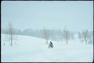 bicycle in snow